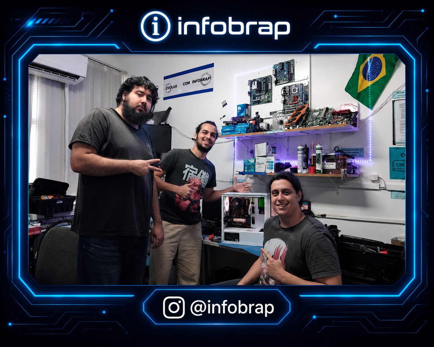 Alunos da Turma de Semana (Segundas e Quartas - 18h as 20h30) Turno Noite (2026.1) - Curso de Hardware Pc - InfoBrap Centro do RJ
